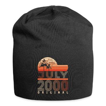 Mois de naissance Juillet 2000 - Bonnet en jersey - noir - Devant