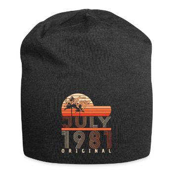 1981 In July Retro - Jersey Beanie - charcoal grey - Front