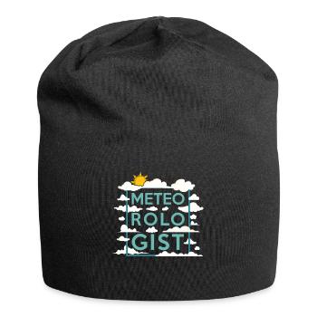 Météorologue Prévisions météorologiques - Bonnet en jersey - noir - Devant