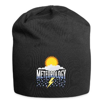 Météorologue Prévisions météorologiques - Bonnet en jersey - noir - Devant