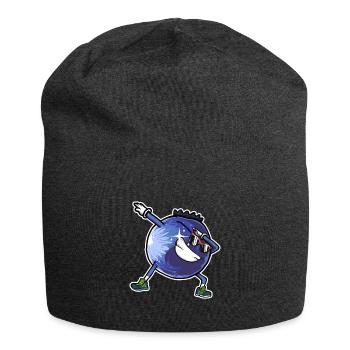 Dabbing Blueberry Fruit Dab Dancing Blueberries - Jersey Beanie - charcoal grey - Front