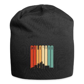 Cadeau de paysage urbain du Colorado - Bonnet en jersey - noir - Devant