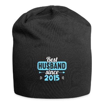 Best Wife Best Husband since 2015 - Jersey Beanie - black - Front