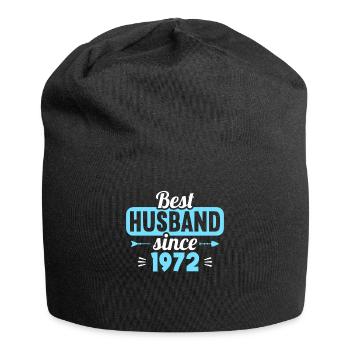 Best Wife Best Husband since 1972 - Jersey Beanie - black - Front