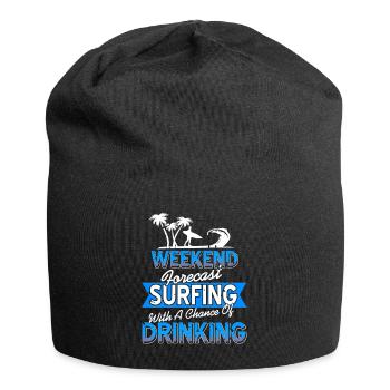 Weekend Forecast Surfing | A Chance Of Drinking - Jersey-Beanie - Schwarz - Vorne