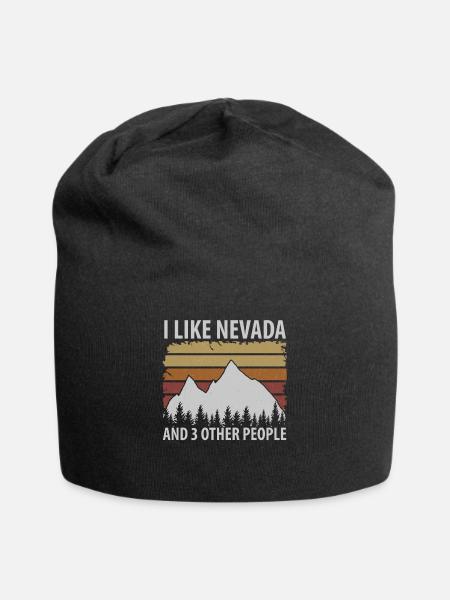 Nevada wurzel geschenk - Jersey-Beanie - Schwarz