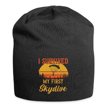 J’ai survécu à mon premier Skydive / Parachutisme - Bonnet en jersey - noir - Devant