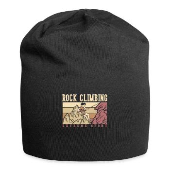 Rock Climbing Extreme Sport Escalade de vitesse - Bonnet en jersey - noir - Devant