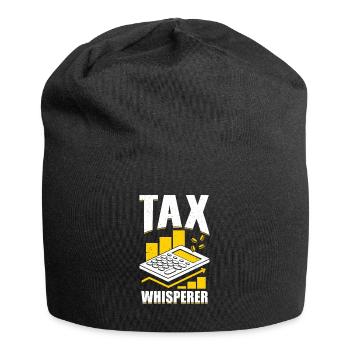 Conseiller fiscal Cadeau de commis fiscal - Bonnet en jersey - noir - Devant