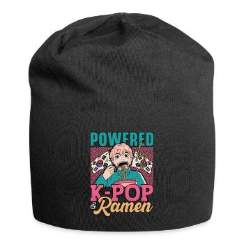 KPop Fashion Design pour un fan de bol de nouilles Ramen - Bonnet en jersey - noir - Devant