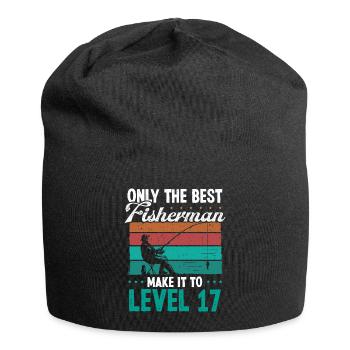 17 Fishing Level 17 Year Old Angler Fisherman - Jersey-Beanie - Schwarz - Vorne
