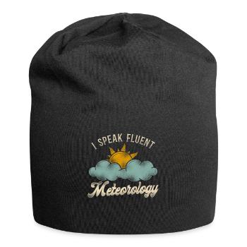 Météorologue Prévisions météorologiques - Bonnet en jersey - noir - Devant