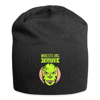 Wrestling Kämpfer Ringer Ringkampf Ringen - Jersey-Beanie - Schwarz - Vorne