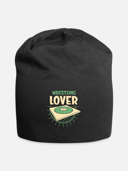 Ringen Liebhaber Ringkampf Wrestler Ringer - Jersey-Beanie - Schwarz