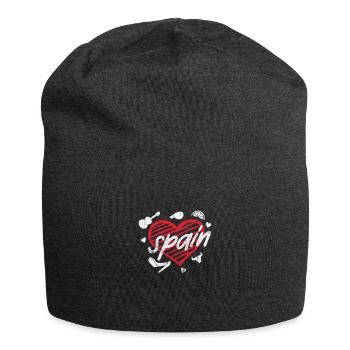 Spanien Spanisch Barcelona Spanier Urlaub Geschenk - Jersey-Beanie - Anthrazit - Vorne