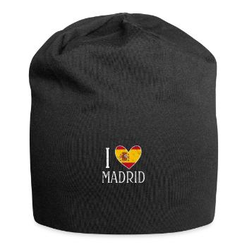 Spain Spanish Madrid Spanish Holiday Gift - Jersey Beanie - black - Front