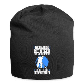 Gebäudereiniger ist kein Beruf Fensterputzer - Jersey-Beanie - Schwarz - Vorne