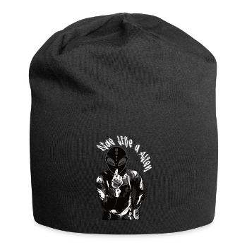 Alien Racer - Bonnet en jersey - noir - Devant