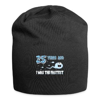 25 Years Ago I Was The Fastest 25. Geburtstag - Jersey-Beanie - Schwarz - Vorne