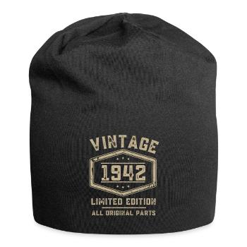 Vintage 1942 80th birthday 80 years - Jersey Beanie - black - Front