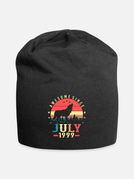Geburtsmonat Juli 1999 - Jersey-Beanie - Schwarz