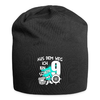 Piraten Geburtstag Ich bin 9 Jahre alt - Jersey-Beanie - Schwarz - Vorne