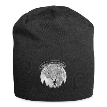 Vollmond Fallschirmspringer Skydiving Paragleiter - Jersey-Beanie - Anthrazit - Vorne