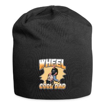 Handicap Wheelchair Design for an Amputation - Jersey-Beanie - Schwarz - Vorne