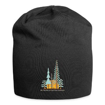 Assez pour moi je vais cueillir des champignons - Bonnet en jersey - noir - Devant