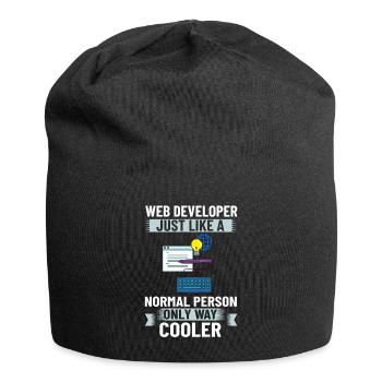Web Development Web Developer Developer Manager - Jersey Beanie - black - Front