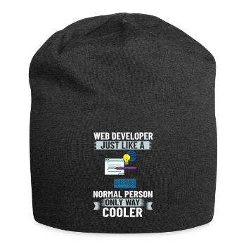 Web Entwicklung Webentwickler Entwickler Manager - Jersey-Beanie - Anthrazit - Vorne