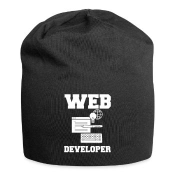 Web Development Web Developer Developer Manager - Jersey Beanie - black - Front