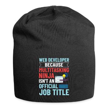 Web Development Web Developer Developer Manager - Jersey Beanie - black - Front