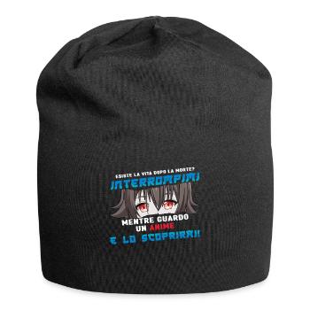 Vaporwave Japan Japanese Life Discover Anime - Jersey-Beanie - Schwarz - Vorne