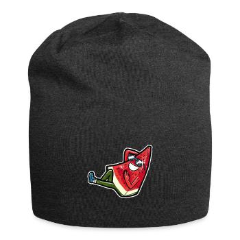 Pastèque avec lunettes de soleil Melon Summer - Bonnet en jersey - charbon - Devant