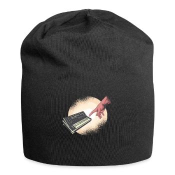 Sound Engineer Synthesizer Art - Jersey-Beanie - Schwarz - Vorne