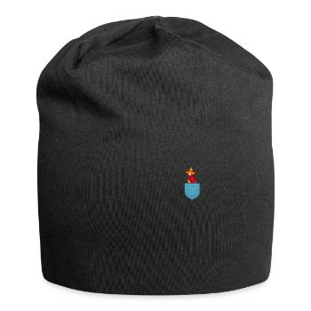 Papagei Pocket Papagei Vogel Lustiger Papagei - Jersey-Beanie - Schwarz - Vorne