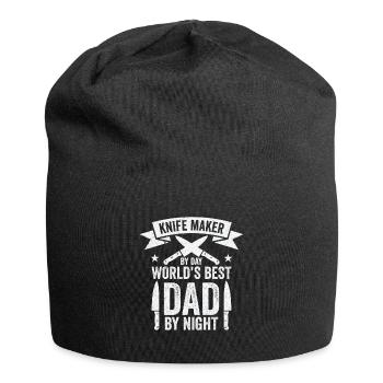 Messer Selbst Schmieden Damast Stahl Schmied - Jersey-Beanie - Schwarz - Vorne