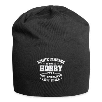 Knifemaking Knife Making Bladesmith Smithing Knife - Jersey Beanie - black - Front