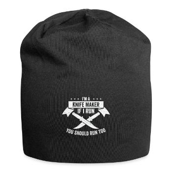 Knifemaking Knife Making Bladesmith Smithing Knife - Jersey Beanie - black - Front