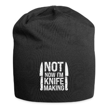 Knifemaking Knife Making Bladesmith Smithing Knife - Jersey Beanie - black - Front