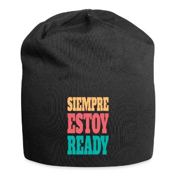 Siempre estoy ready - Jersey Beanie - black - Front