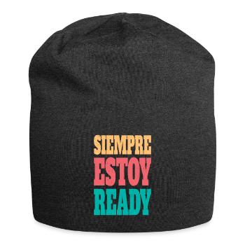 Siempre estoy bereit - Jersey-Beanie - Anthrazit - Vorne