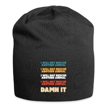 Animal Control Officer Funny Pun - Jersey-Beanie - Schwarz - Vorne