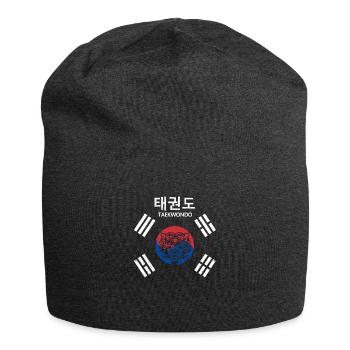 Tae Kwon Do Tiger Korea Lustig Taekwondo Korea - Jersey-Beanie - Anthrazit - Vorne