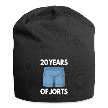 20 Years Of Jorts Jeans Wrestling Outfit Gift - Jersey Beanie - black - Front