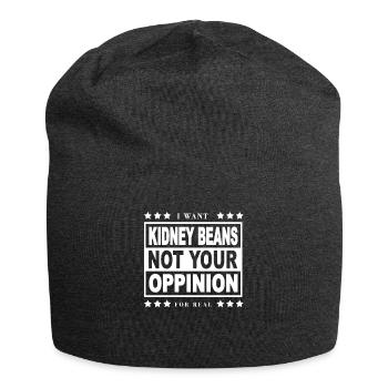Kidney Bean Vegetable - Jersey-Beanie - Anthrazit - Vorne