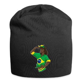 Fille brésilienne incassable I Héritage brésilien - Bonnet en jersey - noir - Devant