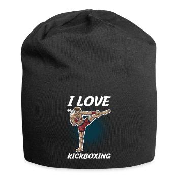J’adore kickboxing Kickboxing Cadeau - Bonnet en jersey - noir - Devant