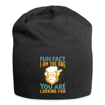 Fun Fact: I Am The One You Are Looking For - Witze - Jersey-Beanie - Schwarz - Vorne
